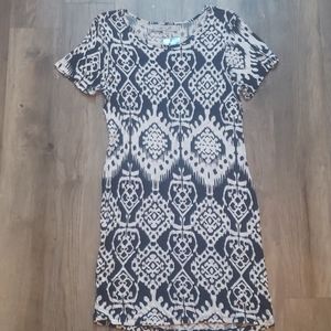 Ava Lynn Tamara Dress Ikat New Travida Navy White